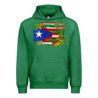 Emerald Mexico and Puerto Rico flag Urban Hoodie - texasbilliewilder