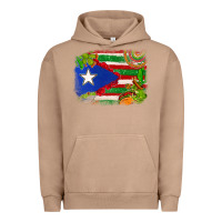 Pigment Burro Mexico and Puerto Rico flag Urban Hoodie - texasbilliewilder