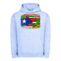 Mexico And Puerto Rico Flag Urban Hoodie | Teevron
