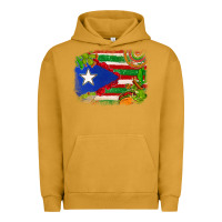 Pigment Peanut Butter Mexico and Puerto Rico flag Urban Hoodie - texasbilliewilder