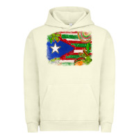 Pigment Pistachio Mexico and Puerto Rico flag Urban Hoodie - texasbilliewilder