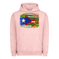 Pigment Salmon Mexico and Puerto Rico flag Urban Hoodie - texasbilliewilder