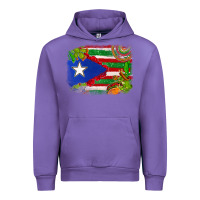 Tulip Mexico and Puerto Rico flag Urban Hoodie - texasbilliewilder