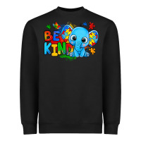 Black be kind autism elephant Heavyweight Sweatshirt - Zillion Design Studio