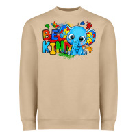 Be Kind Autism Elephant Heavyweight Sweatshirt | Teevron