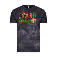 Cloud Black merry christmas gnomies Vintage Tee - FaDigitalArtStudio