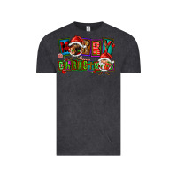 Vintage Black merry christmas gnomies Vintage Tee - FaDigitalArtStudio