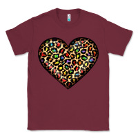 Burgundy pride leopard heart Classic Tee - JahusDesignShop
