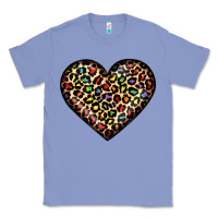 Colony Blue pride leopard heart Classic Tee - JahusDesignShop