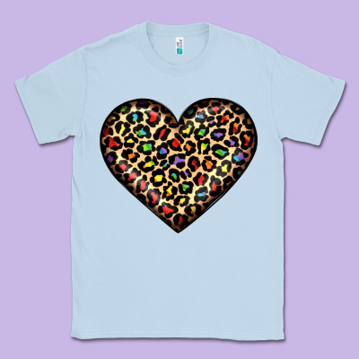 Pride Leopard Heart Classic Tee Designed By Jahusdesignshop