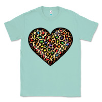 Seafoam pride leopard heart Classic Tee - JahusDesignShop