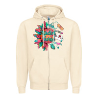 Sandshell western student nurse medical instruments Zipper Hoodie - BarkalooDesign