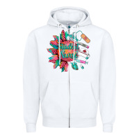 White western student nurse medical instruments Zipper Hoodie - BarkalooDesign