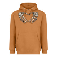 Meerkat skeleton heart Heavyweight Hoodie - MaliasSmallBusiness