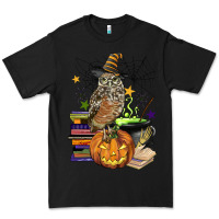 Black halloween owl Premium Tee - BarkalooDesign