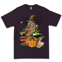 Plum halloween owl Premium Tee - BarkalooDesign