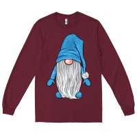 Burgundy winter gnome Long Sleeve Tee - JahusDesignShop