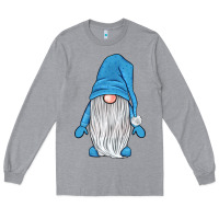 Heather Grey winter gnome Long Sleeve Tee - JahusDesignShop