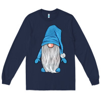 Navy winter gnome Long Sleeve Tee - JahusDesignShop