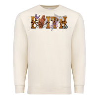 Sandshell faith with praying hands Premium Sweatshirt - NancyCooperArtShop