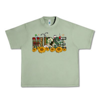 Oil Green christmas nurse sunflower Urban Heavy Tee - FaDigitalArtStudio