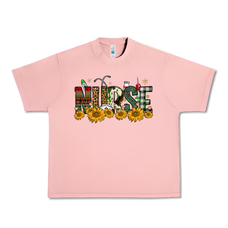 Christmas Nurse Sunflower Urban Heavy Tee by FaDigitalArtStudio | Teevron