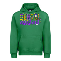Emerald Mardi Gras Dental Assistant Urban Hoodie - NancyCooperArtShop