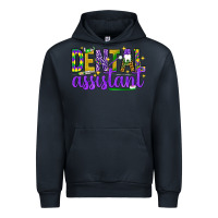 Navy Mardi Gras Dental Assistant Urban Hoodie - NancyCooperArtShop