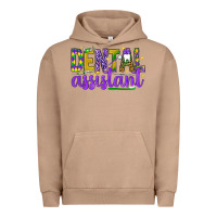 Pigment Burro Mardi Gras Dental Assistant Urban Hoodie - NancyCooperArtShop