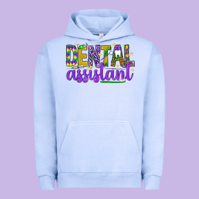Mardi Gras Dental Assistant Urban Hoodie Designed By Nancycooperartshop