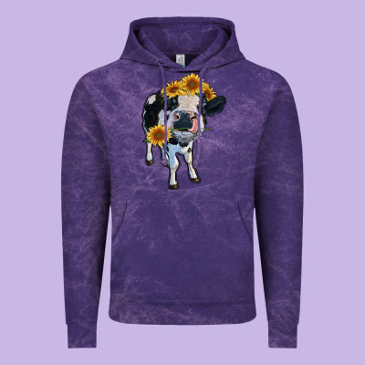Heifer Cow Vintage Hoodie Designed By Ranaportraitstore