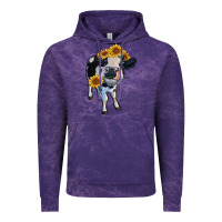 Cloud Purple heifer cow Vintage Hoodie - RanaPortraitStore