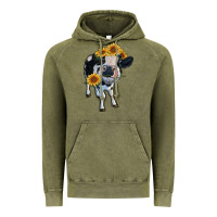 Vintage Olive heifer cow Vintage Hoodie - RanaPortraitStore