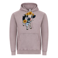 Vintage Zinc heifer cow Vintage Hoodie - RanaPortraitStore