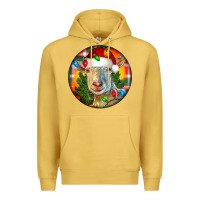 Antique Gold Saanen Goat Christmas Premium Hoodie - LillyAllenDesigns