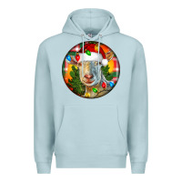 Blue Mist Saanen Goat Christmas Premium Hoodie - LillyAllenDesigns