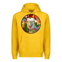 Lemon Saanen Goat Christmas Premium Hoodie - LillyAllenDesigns