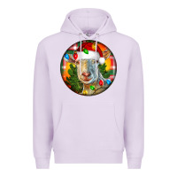 Lilac Saanen Goat Christmas Premium Hoodie - LillyAllenDesigns