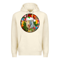 Sandshell Saanen Goat Christmas Premium Hoodie - LillyAllenDesigns