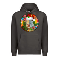 Smoke Saanen Goat Christmas Premium Hoodie - LillyAllenDesigns