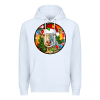 White Saanen Goat Christmas Premium Hoodie - LillyAllenDesigns