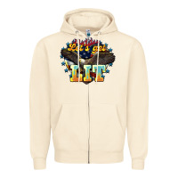 Sandshell lets get lit america eagle Zipper Hoodie - NancyCooperArtShop