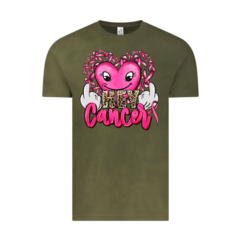 Hey Cancer With Middle Fingers Vintage Tee by AdoDesignShop | Teevron