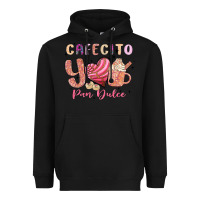 Black cafecito y pan dulce Heavyweight Hoodie - MaliasSmallBusiness