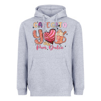 Heather Grey cafecito y pan dulce Heavyweight Hoodie - MaliasSmallBusiness