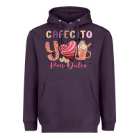 Plum cafecito y pan dulce Heavyweight Hoodie - MaliasSmallBusiness