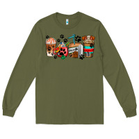 Army Green dogs coffee cups Long Sleeve Tee - AdoDesignShop