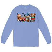 Colony Blue dogs coffee cups Long Sleeve Tee - AdoDesignShop