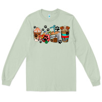 Matcha dogs coffee cups Long Sleeve Tee - AdoDesignShop