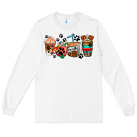 White dogs coffee cups Long Sleeve Tee - AdoDesignShop